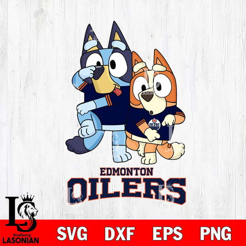 Edmonton Oilers Bluey Chilli Dance Mode Svg Eps Dxf Png File, Digital Download, Instant Download