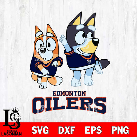 Edmonton Oilers Bluey Chilli Mode Dance Svg Eps Dxf Png File, Digital Download, Instant Download