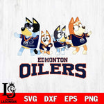 Edmonton Oilers Bluey Mode Dance Squats Svg Eps Dxf Png File, Digital Download, Instant Download