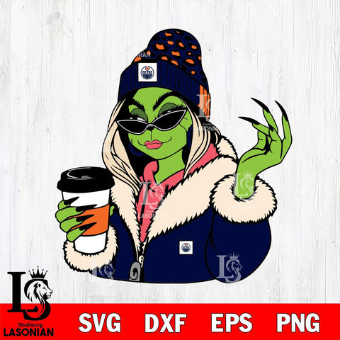 Edmonton Oilers Boujee Grinch 9 Svg Eps Dxf Png File, Digital Download, Instant Download