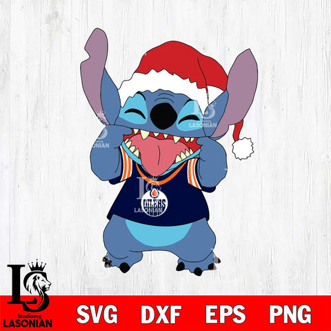 Edmonton Oilers Christmas Stitch Disney Svg Eps Dxf Png File, Digital Download, Instant Download