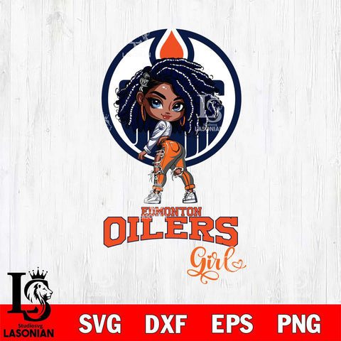 Edmonton Oilers Fan Girl Svg Eps Dxf Png File, Digital Download, Instant Download