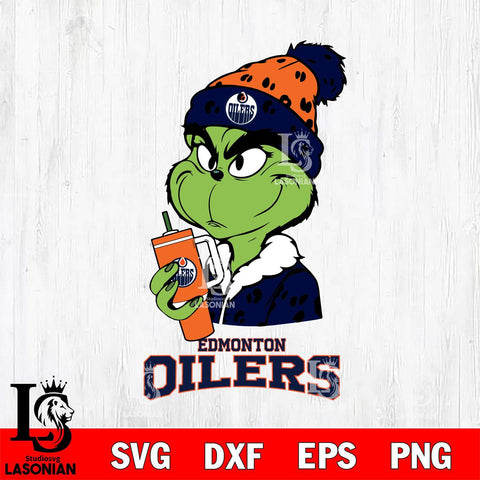 Edmonton Oilers Grinch Bougie Leopard Svg Eps Dxf Png File, Digital Download, Instant Download