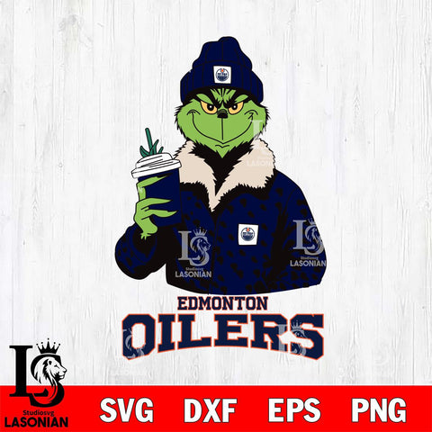 Edmonton Oilers Grinch Christmas Cut Files, Cricut,Christmas Svg Dxf Eps Png file , Digital Download