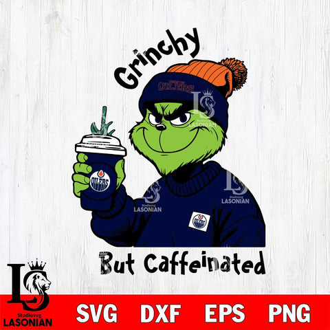 Edmonton Oilers Grinchy But Caffeinated Svg Eps Dxf Png File, Digital Download, Instant Download