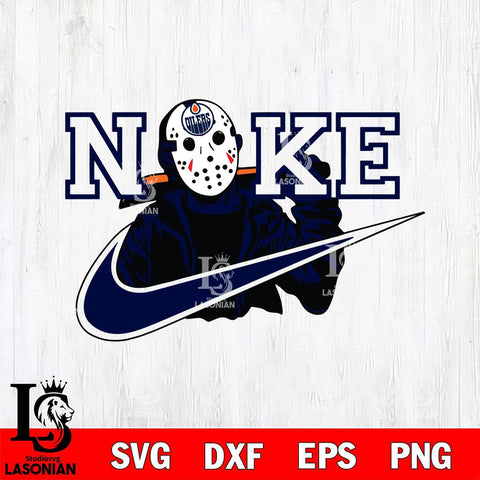 Edmonton Oilers Jason Voorhees Nike Svg Eps Dxf Png File, Digital Download, Instant Download