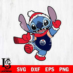 Edmonton Oilers Stitch Disney Christmas Svg Eps Dxf Png File, Digital Download, Instant Download