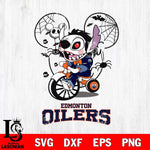 Edmonton Oilers Stitch Jigsaws Halloween Svg Eps Dxf Png File, Digital Download, Instant Download