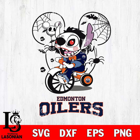 Edmonton Oilers Stitch Jigsaws Halloween Svg Eps Dxf Png File, Digital Download, Instant Download