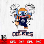 Edmonton Oilers Stitch Michael Halloween Svg Eps Dxf Png File, Digital Download, Instant Download