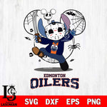 Edmonton Oilers Stitch jason voorhees Halloween Svg Eps Dxf Png File, Digital Download, Instant Download