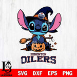 Edmonton Oilers Stitch witch Svg Eps Dxf Png File, NHL svg, Digital Download, Instant Download