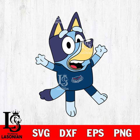 Florida Atlantic Owls Bluey 3 Svg Eps Dxf Png File, Digital Download, Instant Download