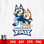 Florida Atlantic Owls Bluey & Bingo Svg Eps Dxf Png File, NCAA svg, Digital Download, Instant Download