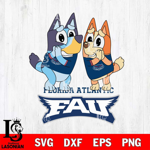 Florida Atlantic Owls Bluey & Bingo 5 Svg Eps Dxf Png File, NCAA svg, Digital Download, Instant Download