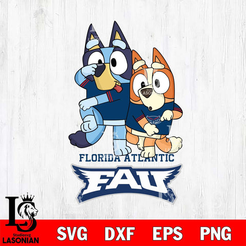 Florida Atlantic Owls Bluey Chilli Dance Mode Svg Eps Dxf Png File, Digital Download, Instant Download