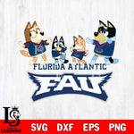 Florida Atlantic Owls Bluey Dance Squats Svg Eps Dxf Png File, Digital Download, Instant Download