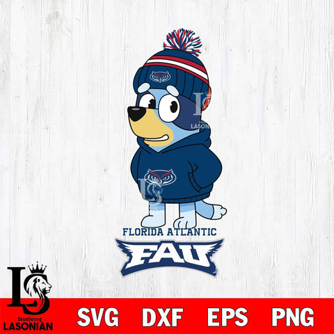 Florida Atlantic Owls Bluey Hoodie rugby Svg Eps Dxf Png File, Digital Download ,Instant Download, Cricut File