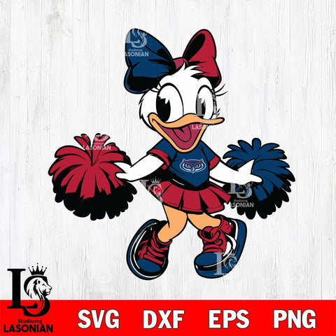 Florida Atlantic Owls Daisy Duck Cheerleader Svg Eps Dxf Png File, NCAA svg, Digital Download, Instant Download