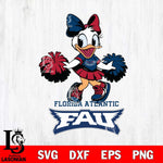 Florida Atlantic Owls Daisy Duck Cheerleader Disney, Svg Eps Dxf Png File, Digital Download