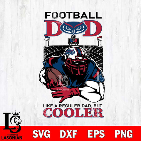 Florida Atlantic Owls Football Dad Cooler Svg Eps Dxf Png File, Digital Download, Instant Download