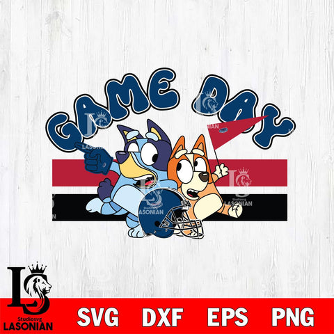 Florida Atlantic Owls Game Day Bluey Svg Eps Dxf Png File, Digital Download, Instant Download