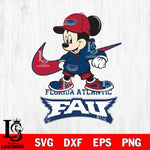 Florida Atlantic Owls Mickey Mouse NIKE, Svg Eps Dxf Png File, Digital Download