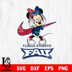 Florida Atlantic Owls Minnie Mouse Dancing NIKE, Svg Eps Dxf Png File, Digital Download