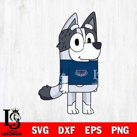 Florida Atlantic Owls Muffin Bluey Svg Eps Dxf Png File, Digital Download, Instant Download