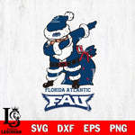 Florida Atlantic Owls Santa Claus Ugly Svg dxf eps png pdf file,NCAA svg,Digital Download,Cricut file