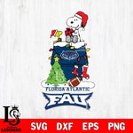 Florida Atlantic Owls Snoopy Sport 11 Svg Eps Dxf Png File, Digital Download