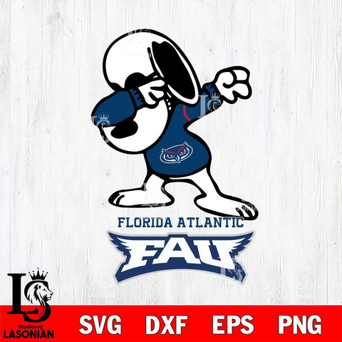 Florida Atlantic Owls Snoopy Sport 3 Svg Eps Dxf Png File, Digital Download