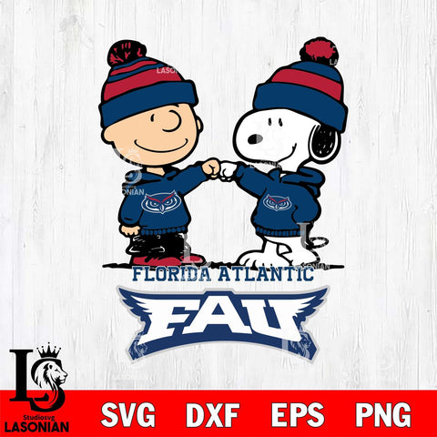 Florida Atlantic Owls Snoopy Sport 9 Svg Eps Dxf Png File, Digital Download