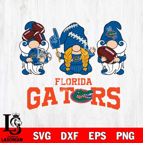 Florida Gators 3 Gnomes Football Svg Eps Dxf Png File, Digital Download, Instant Download