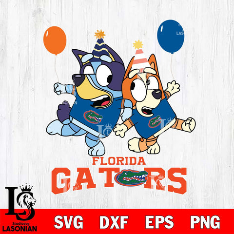 Florida Gators Bluey & Bingo 2 Svg Eps Dxf Png File, NCAA svg, Digital Download, Instant Download