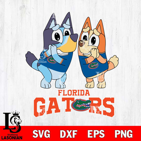 Florida Gators Bluey & Bingo 5 Svg Eps Dxf Png File, NCAA svg, Digital Download, Instant Download