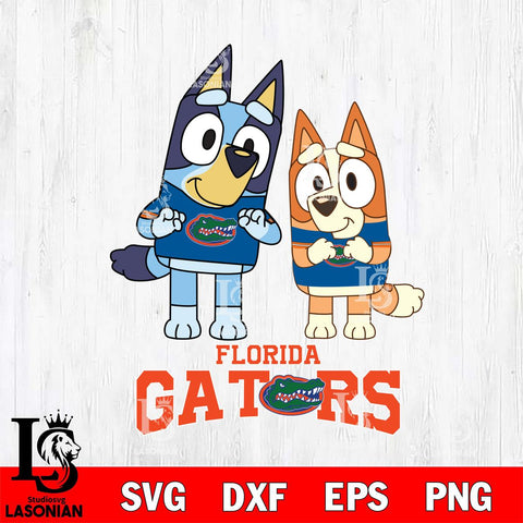 Florida Gators Bluey & Bingo 6 Svg Eps Dxf Png File, NCAA svg, Digital Download, Instant Download