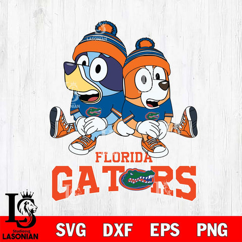 Florida Gators Bluey & Bingo 8 Svg Eps Dxf Png File, NCAA svg, Digital Download, Instant Download