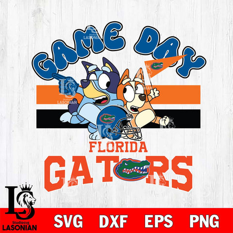 Florida Gators Bluey & Bingo 9 Svg Eps Dxf Png File, NCAA svg, Digital Download, Instant Download