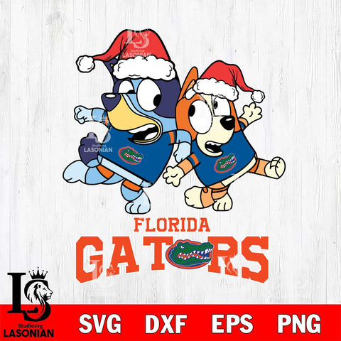 Florida Gators Bluey Christmas Holiday Svg Eps Dxf Png File, Digital Download