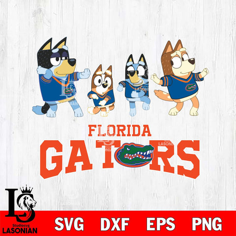 Florida Gators Bluey Dance Mode Squats Svg Eps Dxf Png File, Digital Download, Instant Download