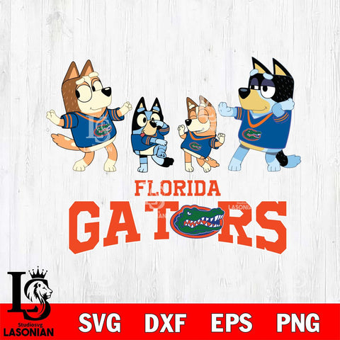 Florida Gators Bluey Dance Squats Svg Eps Dxf Png File, Digital Download, Instant Download