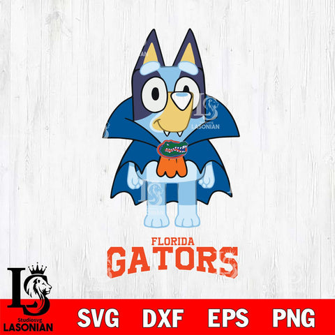 Florida Gators Bluey Dracula Halloween Svg Eps Dxf Png File, Digital Download, Instant Download