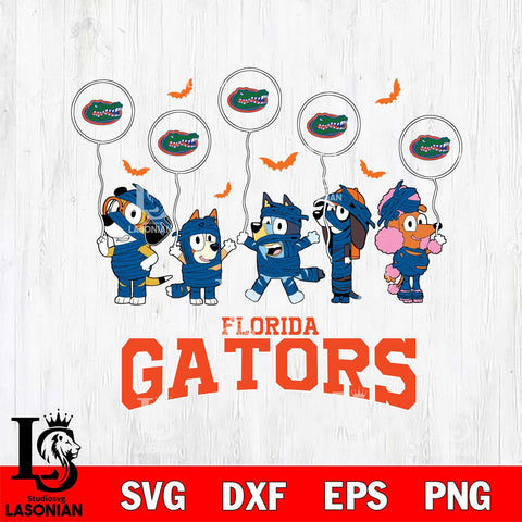 Florida Gators Bluey Halloween Spooky Svg Eps Dxf Png File, Digital Download, Instant Download