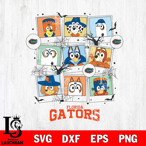 Florida Gators Bluey Halloween Sport Svg Eps Dxf Png File, Digital Download, Instant Download