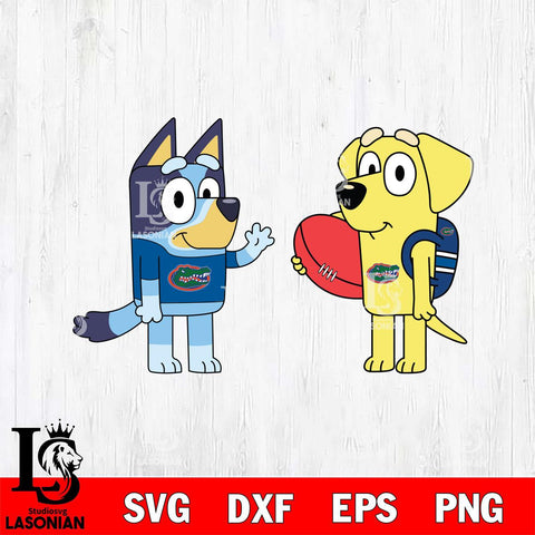 Florida Gators Bluey & Lucky Svg Eps Dxf Png File, Digital Download, Instant Download