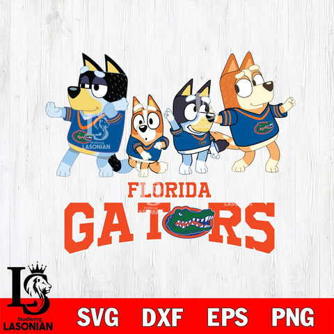 Florida Gators Bluey Mode Dance Squats Svg Eps Dxf Png File, Digital Download, Instant Download