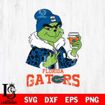 Florida Gators Boujee Grinch Leopard Christmas Cut Files Cricut, Svg Dxf Eps Png file, Digital download , Silhouette