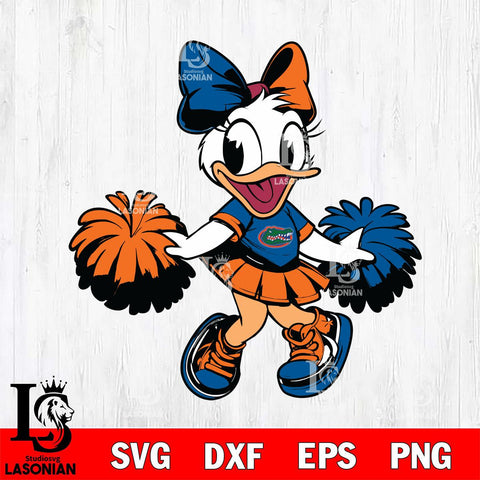 Florida Gators Daisy Duck Cheerleader Svg Eps Dxf Png File, NCAA svg, Digital Download, Instant Download