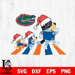 Florida Gators Family Bluey Walking Christmas Svg Eps Dxf Png File, Digital Download, Instant Download